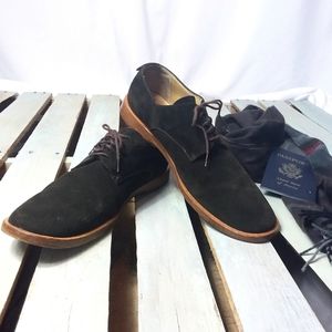 Giorgio Armani Shoes Men's Derby Suede Brown